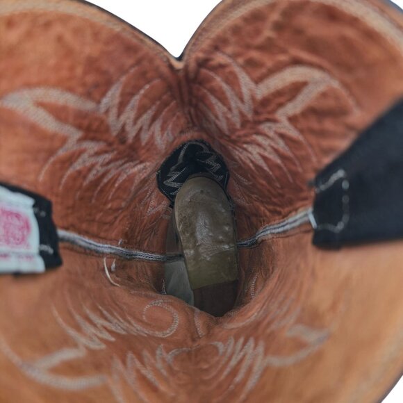 Vintage Nocona Exotic Black Teju Lizard Cowboy Boots Mens 10D Western Reptile - Picture 12 of 15